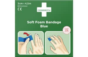 Snogg Soft 3 cm x 4,5 mtr Latex Free Blauw 1