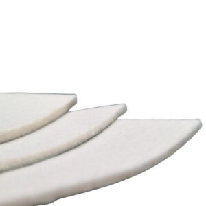 Viltvel Wit met kleeflaag 2mm 1