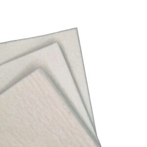 Viltvel Wit met kleeflaag 5mm 2