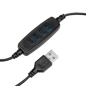 Zwarte Ring multicolor LED loeplamp (met tafelklem) 1